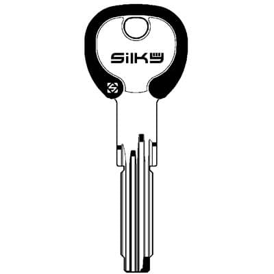 Chiave Punzonata Cisa CS70DZ Silky Silca Ottone Nichelato 5 Pezzi - 2