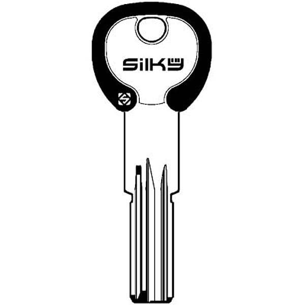 Chiave Punzonata Agb AGB9DZ Silky Silca Ottone Nichelato 5 Pezzi