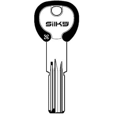 Chiave Punzonata Agb AGB9DZ Silky Silca Ottone Nichelato 5 Pezzi - 2