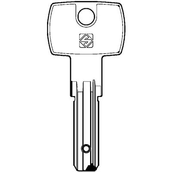 Chiave Punzonata Dom DM139 Silca Ottone Nichelato - 2