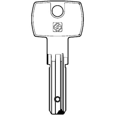 Chiave Punzonata Dom DM139 Silca Ottone Nichelato - 2
