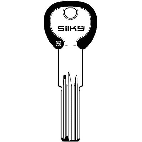Chiave Punzonata Agb AGB8DZ Silky Silca Ottone Nichelato 5 Pezzi