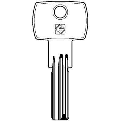 Chiave Punzonata Viro Euro Pro VI19 Silca Ottone Nichelato 5 Pezzi - 2