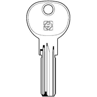 Chiave Punzonata Iseo R11 IE14 Silca Ottone Nichelato 10 Pezzi - 2