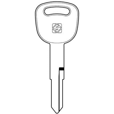 Chiave Auto Kymco KYM2 Silca Acciaio Nichelato 5 Pezzi - 2