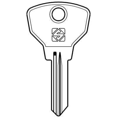 Chiave Auto Fiat SIP10R Silca Acciaio Nichelato 5 Pezzi - 2