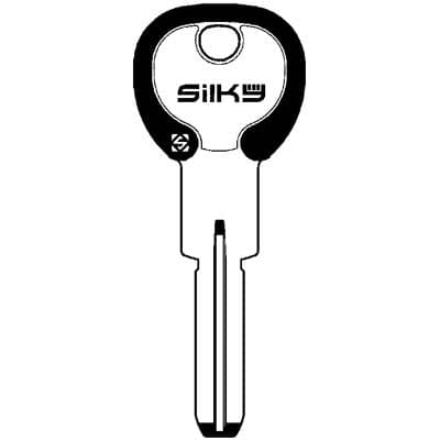 Chiave Punzonata Agb AGB5DZ Silky Silca Ottone Nichelato 5 Pezzi - 2