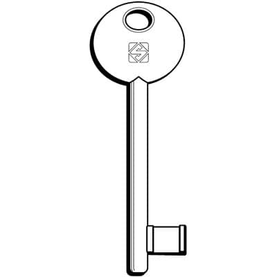 Chiave Patent 6P3S Silca Ottone Nichelato 5 Pezzi - 2