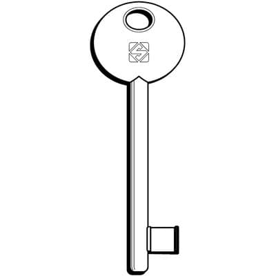 Chiave Patent 6P2S Silca Ottone Nichelato 5 Pezzi - 2
