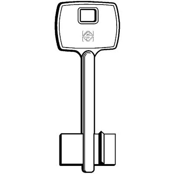 Chiave Doppia Mappa Corbin 5CB1 Silca Ottone Nichelato 5 Pezzi - 2