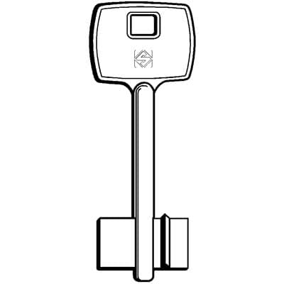 Chiave Doppia Mappa Corbin 5CB1 Silca Ottone Nichelato 5 Pezzi - 2