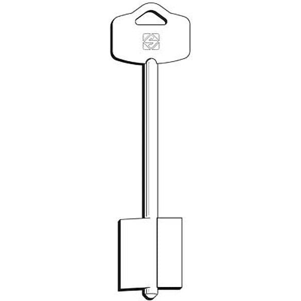 Chiave Doppia Mappa Esety 5EY22 Silca Ottone Nichelato 5 Pezzi - 2