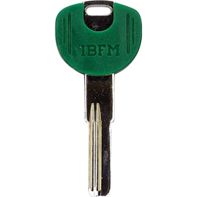 Chiave Punzonata Ibfm K 2306 Originale Ottone Nichelato 10 Pezzi - 2