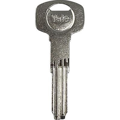 Chiave Punzonata Yale 016P106 Originale Ottone Nichelato 5 Pezzi - 2