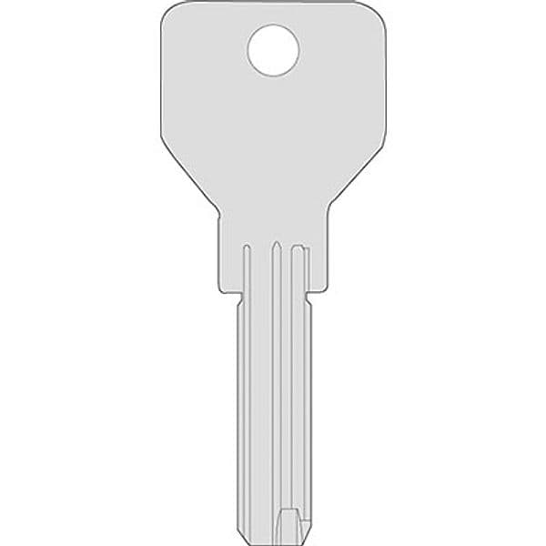 Chiave Punzonata Cisa 00670.01 Originale Ottone Nichelato CS146 5 Pezzi - 2