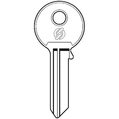 Chiave Piatta Securemme 2260 Originale Ottone Nichelato 10 Pezzi - 2