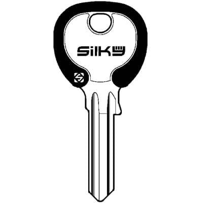 Chiave Piatta Iseo IE3DZ Silky Silca Ottone Nichelato 100 Pezzi - 2