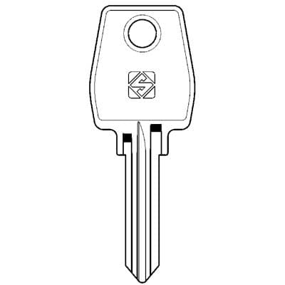 Chiave Piatta Eurolocks EU1R Silca Acciaio Nichelato 10 Pezzi - 2