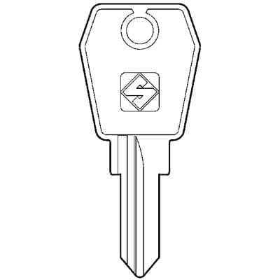 Chiave Piatta Eurolocks EU5R Silca Ottone Nichelato 10 Pezzi - 2