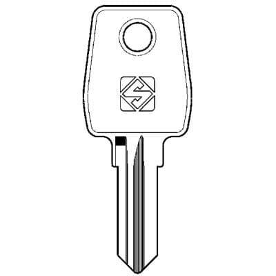 Chiave Piatta Eurolocks EU13R Silca Acciaio Nichelato 10 Pezzi - 2