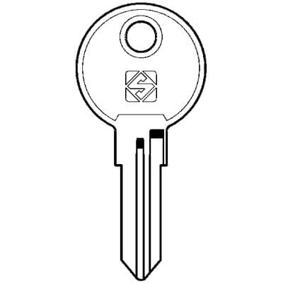 Chiave Piatta Abus AB43 Silca Acciaio Nichelato 10 Pezzi - 2