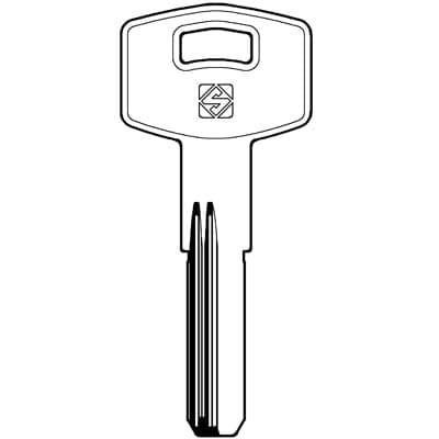 Chiave Punzonata Fiam FI4R Silca Ottone Nichelato 5 Pezzi - 2