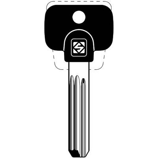 Chiave Punzonata Multlock MTK13RAP Silca Ottone Nichelato 5 Pezzi - 2