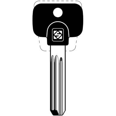 Chiave Punzonata Multlock MTK13RAP Silca Ottone Nichelato 5 Pezzi - 2