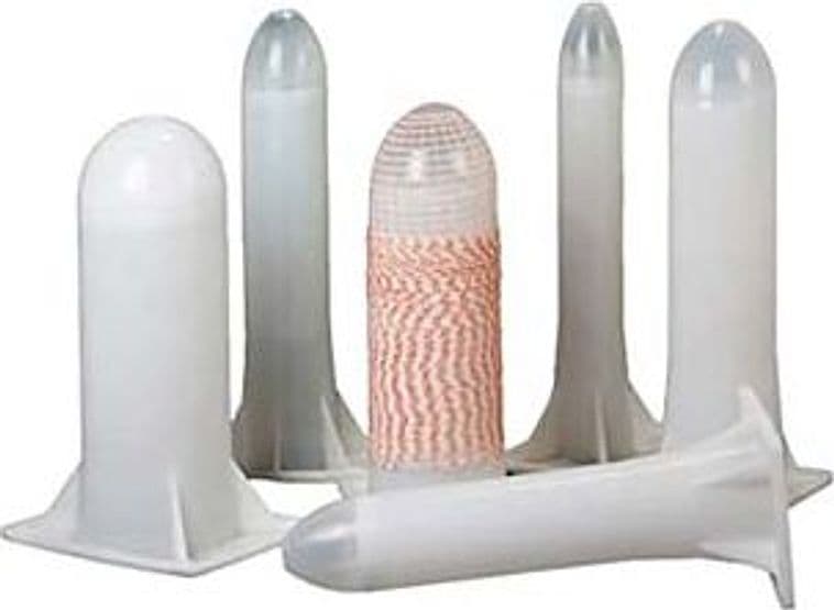 Tubo Ogiva per Insaccati in Polipropilene Bianco 125 mm