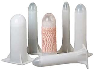 Tubo Ogiva per Insaccati in Polipropilene Bianco 125 mm - 2