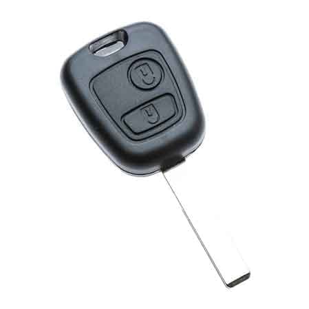 Guscio per Chiave Auto Citroen Fiat Peugeot HU83RS2 2 Bottoni - 2
