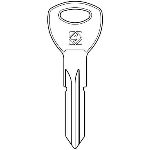 Chiave Piatta Abus AB105R Silca Acciaio Nichelato 5 Pezzi - 2