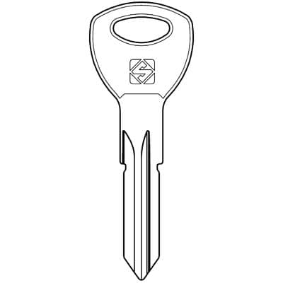 Chiave Piatta Abus AB105R Silca Acciaio Nichelato 5 Pezzi - 2