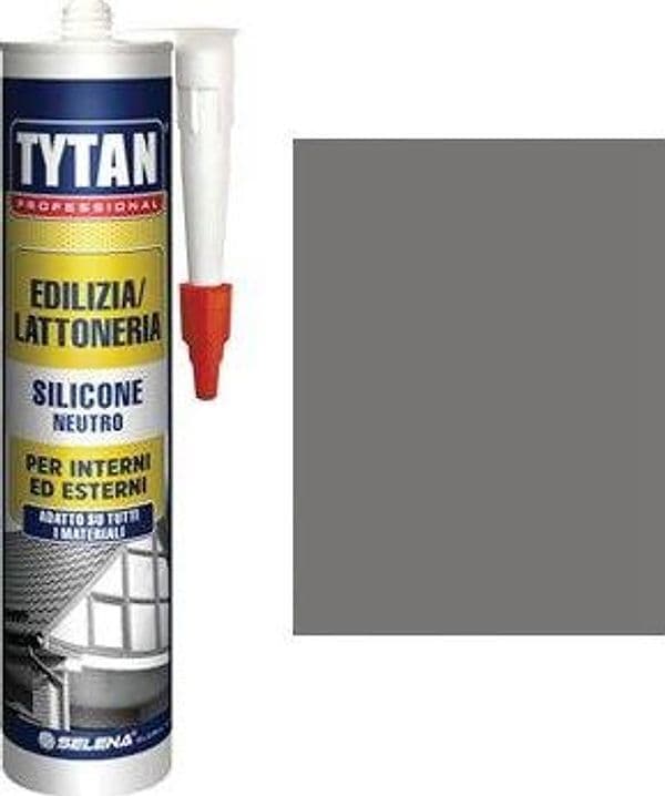 Silicone Neutro Tytan Grigio Ral 7042 300 ml 4 Pezzi - 2