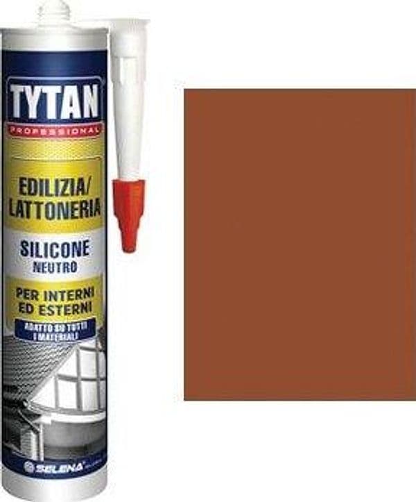 Silicone Neutro Tytan Rame Ral 8004 300 ml 4 Pezzi