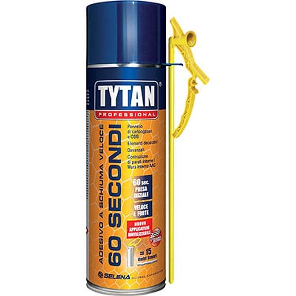 Schiuma Poliuretanica Universale 60 Secondi Tytan Manuale 300 ml 12 Pezzi - 2