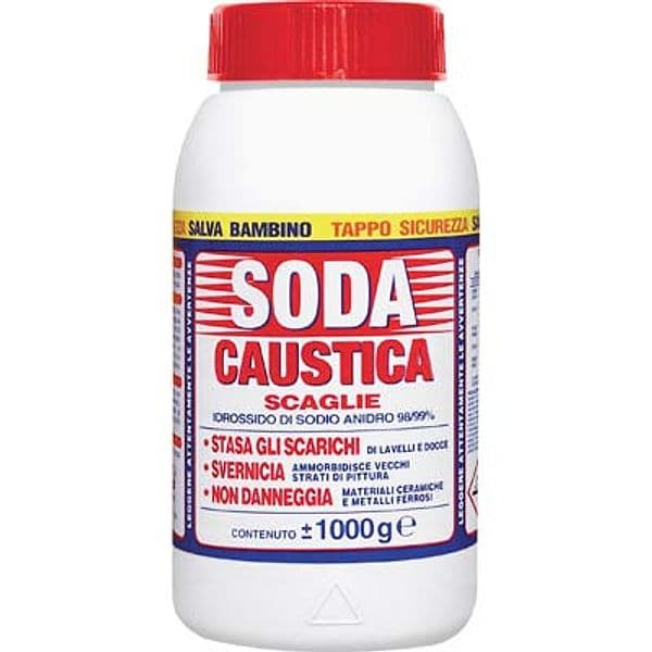 Soda Caustica Scaglie 1 kg 12 Pezzi – Autres