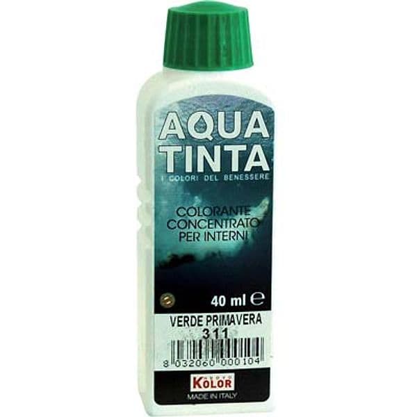 Colorante Acqua Aquatinta 311 Verde Primavera 40 ml 10 Pezzi - 2