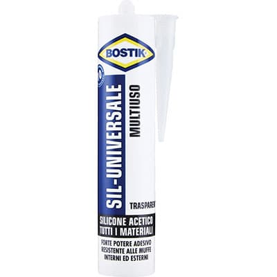 Silicone Acetico Sil Universale Bostik Trasparente 280 ml 24 Pezzi - 2