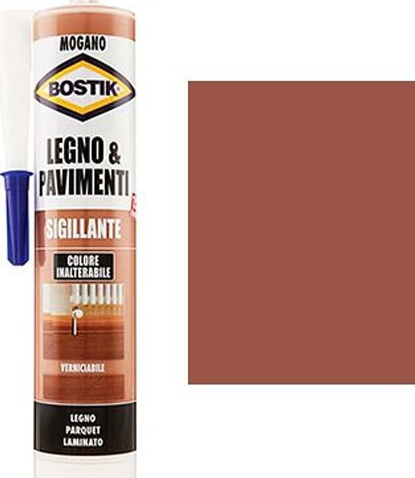 Silicone Acrilico Legno Pavimenti Bostik Mogano 300 ml 3 Pezzi - 2