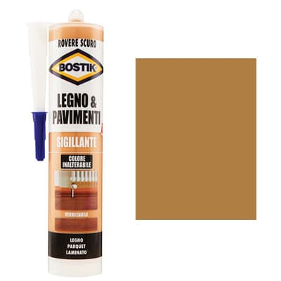 Silicone Acrilico Legno Pavimenti Bostik Rovere Scuro 300 ml 3 Pezzi - 2