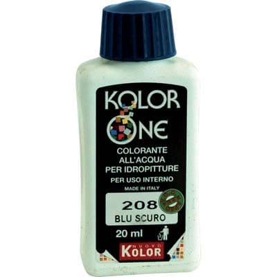 Colorante Acqua Kolorone 208 Blu Scuro 20 ml 12 Pezzi - 2