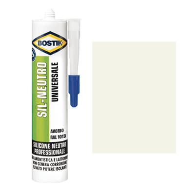 Silicone Neutro Sil Bostik Avorio Ral 1013 300 ml 2 Pezzi - 2