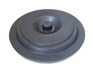 Coperchi per Bidoni con Pomolo Centrale Neri 50 l 75 Ics - 2