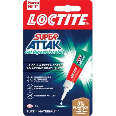 Loctite Attak Gel Riposizionabile 3 g 12 Pezzi - 2