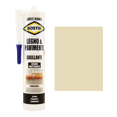 Silicone Acrilico Legno Pavimenti Bostik Larice Bianco 300 ml 3 Pezzi - 2