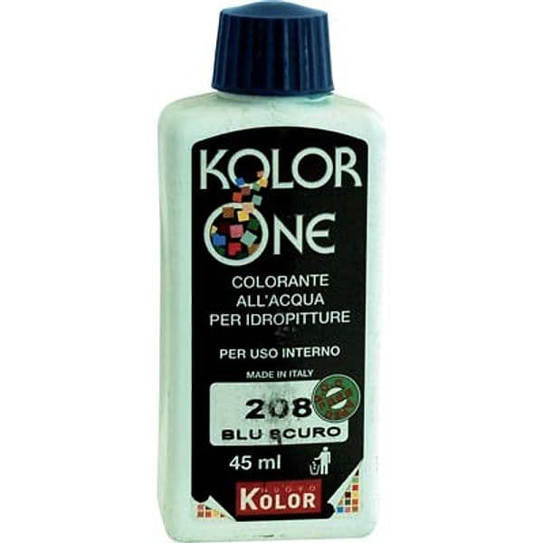 Colorante Acqua Kolorone 208 Blu Scuro 45 ml 12 Pezzi – Nuovo Kolor