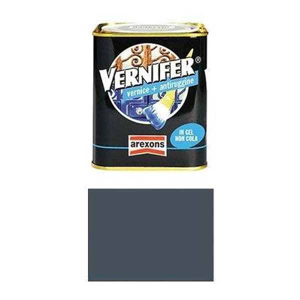 Smalto Antiruggine Vernifer Arexons 4876 Grigio Scuro Brillante Ml 750