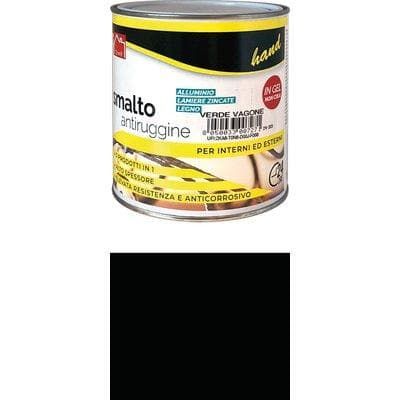 Smalto Antiruggine Hand Nero Lucido 750 ml 6 Pezzi - 2