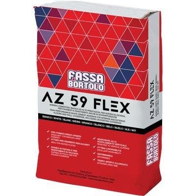 Collante Maioliche Polvere Az 59 Flex Fassa Bianco 5 kg 5 Pezzi - 2